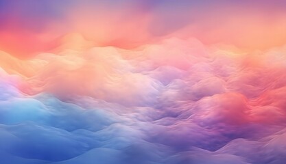 Fototapeta na wymiar watercolor pastel sky cloud background, abstract sunset sky with puffy clouds, Abstract painting banner,