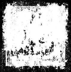 Grunge black and white texture. Vector monochrome background. The screensaver is scratched and cracked. Old worn surface