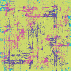 Yellow orange grunge background. Vector scratched texture