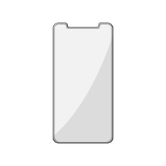 mobile phone screen protector cartoon. smart cover, cell film mobile phone screen protector sign. isolated symbol vector illustration