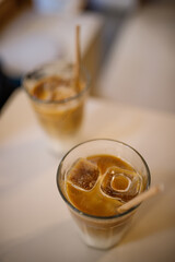 cup of coffee with ice