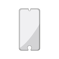 guard phone screen protector cartoon. glass mobile, smart cover guard phone screen protector sign. isolated symbol vector illustration