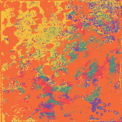 Obraz na płótnie Canvas Yellow orange grunge background. Vector scratched texture