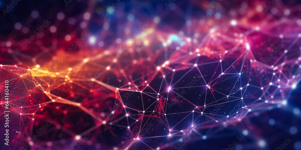 Poster network connection fiber optic , abstract futuristic network lines background , network technology a