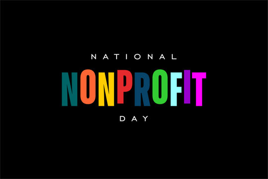 national nonprofit day background template Holiday concept