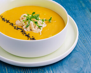 butternut squash chicken breast creamy soup