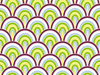 Magic ocean fish squama vector seamless pattern. Playful snakeskin texture.