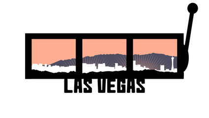 Naklejka premium las vegas skyline