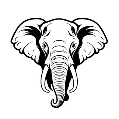 elephant, vector, graphic, illustration, animal, design, silhouette, nature, zoo, black, mammal, isolated, symbol, wildlife, wild, art, cute, safari, trunk, cartoon, white, logo, funny, head, sketch, 