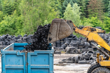 recycling and processing of old tires