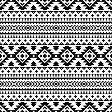 Abstract geometric vector illustration. Ethnic texture motif. Tribal seamless pattern. Digital backdrop. Textile printing pattern. Design for template, fabric, weave, cover, carpet, tile, accessory.