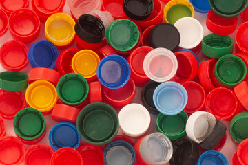 plastic colored lids to recycle