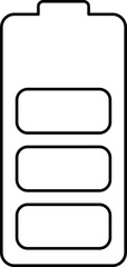 charging battery symbol icon outline