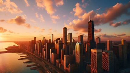 Infuse energy into your space with chicago skyline photos