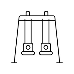 Amusement park Outline Vector Icon that can easily edit or modify

