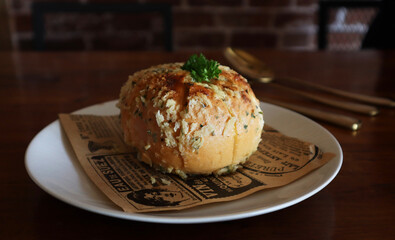 Cream cheese garlic bread