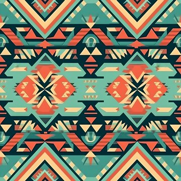 Journey through time with seamless aztec patterns