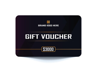 Gift voucher card template
