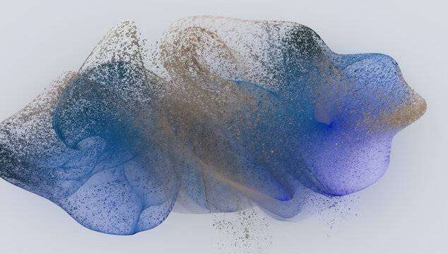 Glitter Texture with Blue Umber on Light Background · Particles Motion · Generative AI
