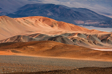 Fototapeta na wymiar colored mountains in the Argentine Puna