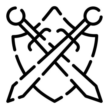This simble of swords shows armour