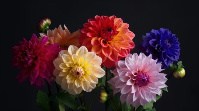 bouquet of flowers HD 8K wallpaper Stock Photographic Image