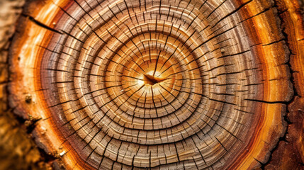 Chronicles of Nature: Tree Rings Background. Generative AI