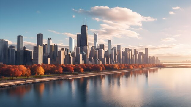 Celebrating the aesthetics of chicago's ıconic cityscape