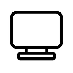 lcd tv monitor icon outline