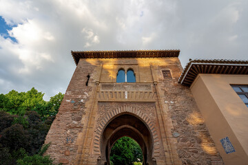 Wine Gate (Puerta del Vino) at Alhambra - Granada, Andalusia, Spain