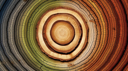 Nature's Chronicles: Capturing Time in Tree Rings. Generative AI