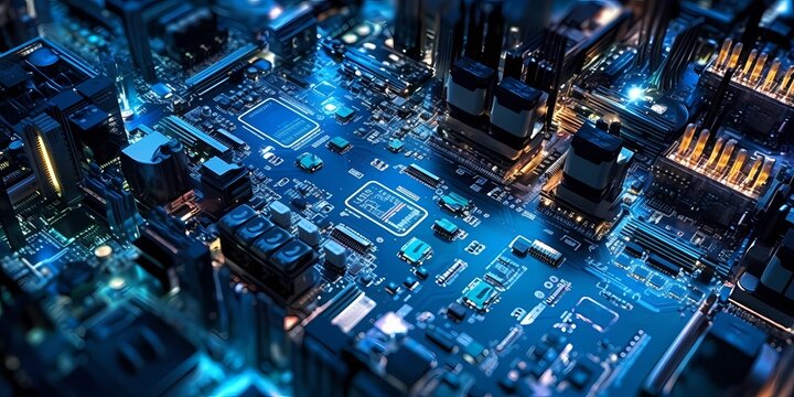 innovation, computer circuit, component, futuristic
