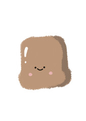 Cute bread cartoon designs for kids,print and etc.