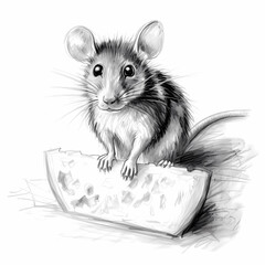 Drawing of a rat, Generative AI