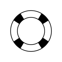 Naklejka premium Life buoy Glyph Vector Icon that can easily edit or modify