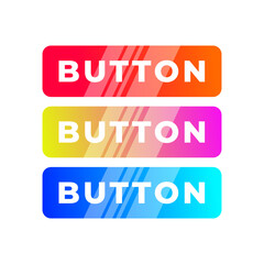 Colorful button. Flat buttons. Set of vector modern trendy flat buttons. Web icons.