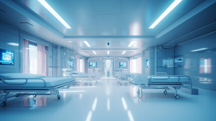 interior of hospital - abstract medical background