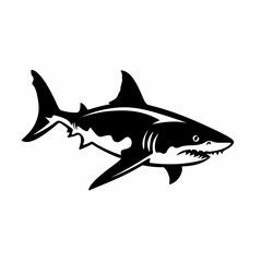 Shark illustration, Generative AI