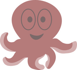 octopus character illustration vector