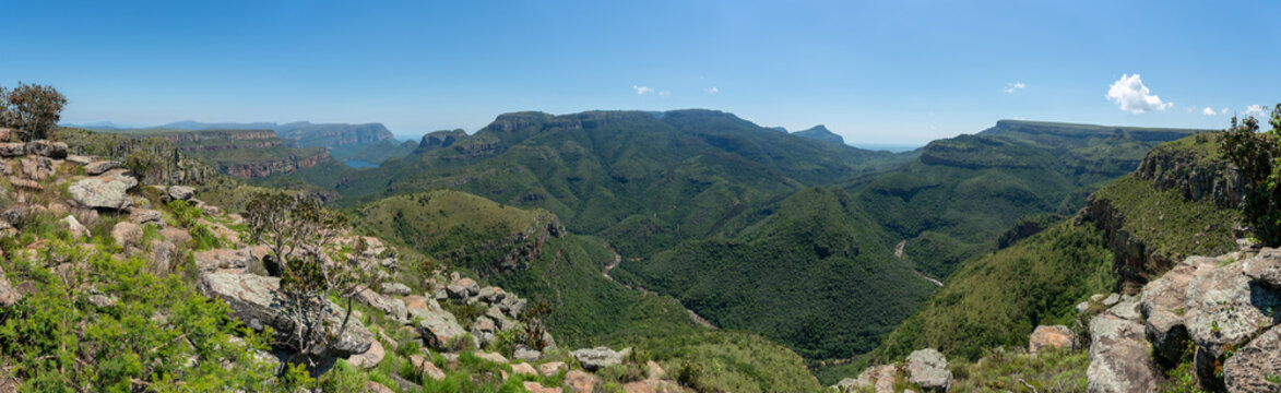 View over Blyde Canyon near Hoedspruit in South Africa.