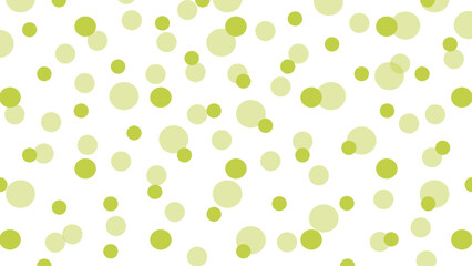 Green dots on white background