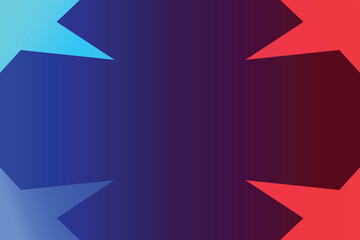 Abstract 4th of July gradient background in a flat design style. Abstract independence day background. Abstract Fourth of July vector background.