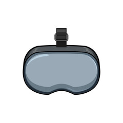 innovation vr glasses cartoon. young reality, virtual technology innovation vr glasses sign. isolated symbol vector illustration