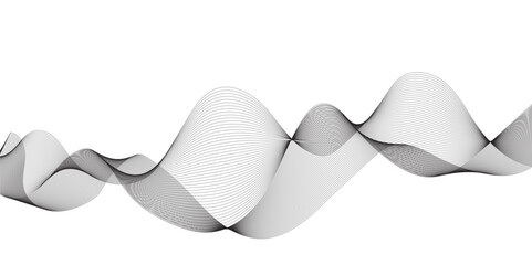 Abstract grey smooth element swoosh speed wave modern stream background. Abstract wave line for brochure, flyer, banner, template, wallpaper background with wave design. Abstract business wave lines.