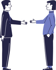 People shaking hands. Greeting, agreement, communication between people.