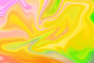 Abstract colorful hand painted oil marble texture background. Abstract wavy curve fluid modern marble texture background. 
