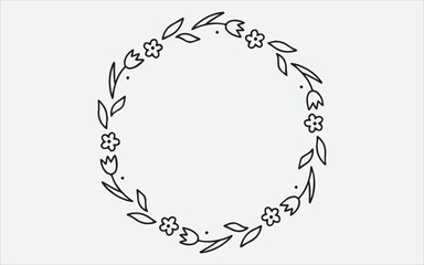 Wreath Vector Art, Icons, and Graphics for Free Download, Laurel Wreath Vector Set Stock Illustration 