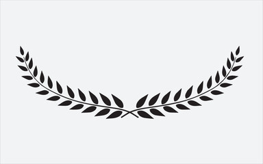 Wreath Vector Art, Icons, and Graphics for Free Download, Laurel Wreath Vector Set Stock Illustration 
