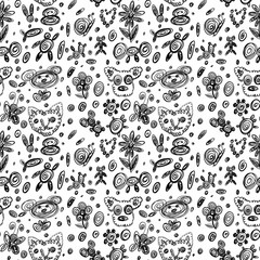 The black and white pattern 