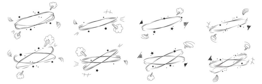 headache confused and dizzy cartoon effect doodle comic funny abstract